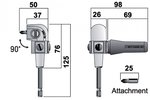 Rechtwinkliger Bithalter 75 Nm