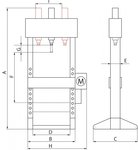 Hydraulische pneumatische Presse 20T mobiler Zylinder