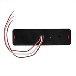 Rucklicht 12 24V 2 Funktionen 135x38mm LED mit Halter schwarz