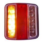 Rucklicht 4 Funktionen 98x105mm 14LED