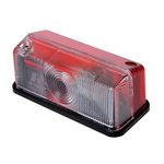 Breite Licht rot weiß 92x42mm