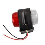 Breite Licht rot weiß 67x78mm flach