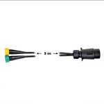Kabelsatz 5M mit 7-poligem Stecker und 2x 5-poligem Anschluss