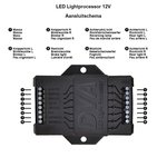 LED-Licht-Prozessor 12V für Anhänger