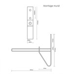 Reifenhalter Set 2 Stuck Wandmontage