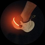 Sicherheitsschuhclip LED rot - 2er Set