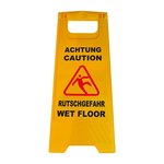 Warnschild Vorsicht rutschiger Boden