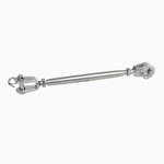 Wantenspanner M6 für Seil, 3mm, A4 RVS AISI 316, 1.500 daN