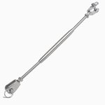 Wantenspanner M6 für Seil, 3mm, A4 RVS AISI 316, 1.500 daN