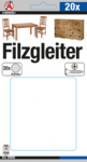 Filzgleiter-Satz | mit Schrauben | Ø 24 mm | 20-tlg