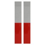 Reflektierende Klebeband rot/weiß Set von 2 Stück