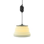 Hangelampe LED faltbar Silikon weiß dia 15cm