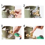 GasStop Gasflaschensicherung fur Propangasflaschen NL 21 8mm LH (G.5) GSNL1