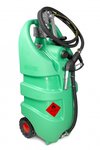 Tank Benzin grün 110l, Handpumpe Mobiler Kunststofftank 110 Liter für den Transport von Benzin, Diesel und Ölen. Lieferung mit Handpumpe, 3-Met
