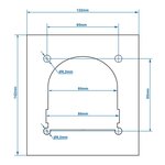 Gegenplatte für Zurrmulde einfach 142x132mm x2 Stücke