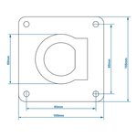 Zurrose einzeln 105x105mm