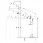 Mobilkran 300 / 500kg mit elektrischer Winde