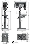 Säulenbohrmaschine Durchmesser 25mm