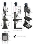 Säulenbohrer - Variodurchmesser 32mm