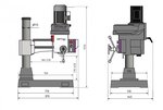 Durchmesser der Radialbohrmaschine 28mm - Mk3 - 370mm