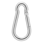 Karabinerhaken Metall 8x80mm x10 Stuck