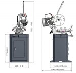 Sägequerschnitt 315mm