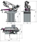 Stationäre Bandsäge variabler Durchmesser 225mm