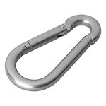 Edelstahl Karabinerhaken 8x80mm x10 Stuck