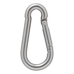 Edelstahl Karabinerhaken 8x80mm x10 Stuck