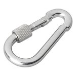 Metallkarabiner 6x60mm mit Schraubverschluss x10 Stuck