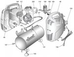 Ölfreier Kompressor 8 bar - 6 Liter, 385x170x465mm