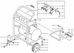 Mobiler Baukompressor mit 10 bar, 20 Liter