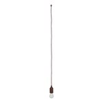 Retro Lampe Holzmotiv mit Kordel 90cm