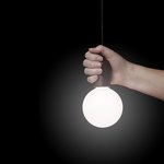 Retro Lampe XL Holzmotiv mit Kordel 90cm