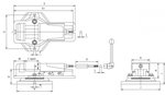 Mechanische Fräsklemme extra große Backenöffnung 110mm