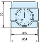 Magnetische Nullpunkt- oder Höhenverstellvorrichtung 50 mm