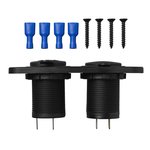 Unterputz-Montagesatz: DIN-Buchse + USB-Anschluss doppelt Typ A 2x2100mA