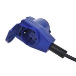 CEE Verlangerungskabel 30M mit abgewinkeltem Kontraststecker + Schukosteckdose 3x2 5mm²