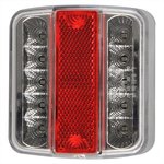 Rucklicht 4 Funktionen 98x105mm 14LED mit 5-poligem EC
