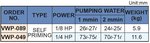 Selbstansaugende Kühlmittelpumpe, Höhe 240 mm, 0,18 kw, 230V