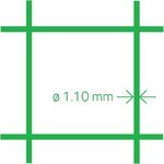 Volierennetz PVC 13x1.1 50 cm x 10 m