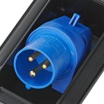 CEE-Anbaudose eckig schwarz