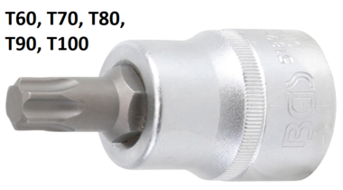 Bit-Einsatz Antrieb Innenvierkant 20 mm (3/4) T-Profil (für Torx) T60 - T100