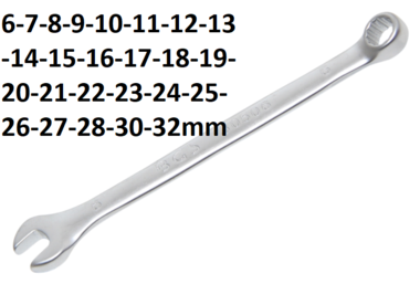 Maul-Ringschlussel SW warm geschmiedet metrisch lose 6-32mm