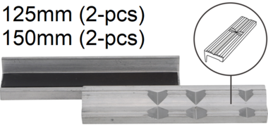 Schraubstock-Schutzbacken Aluminium