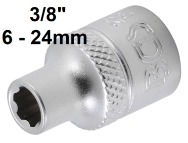 Steckschlussel-Einsatz Super Lock Antrieb Innenvierkant (3/8) SW 6-24mm