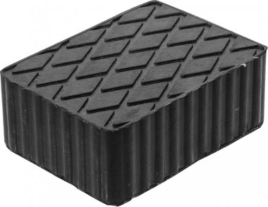 Bgs technic Rubberen pad  voor hefplatforms  160 x 120 x 60 mm