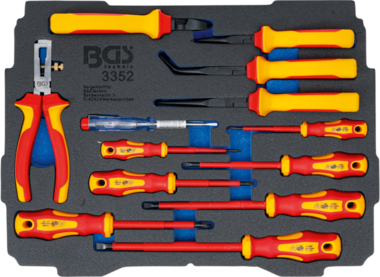 Schaumeinlage fur Art. BOXSYS1 & 2: VDE-Zangen-/ Schraubendreher-Satz 13-tlg