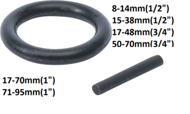 O-Ring & Sicherungsstift-Satz 12,5 mm (1/2) SW
