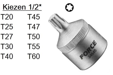 Biteinsätze Torx 1/2 (aus einem Stück)